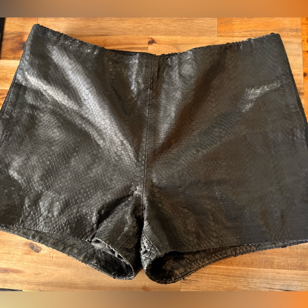 J Brand leather shorts